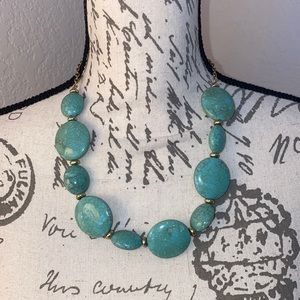 Turquoise, toned necklace